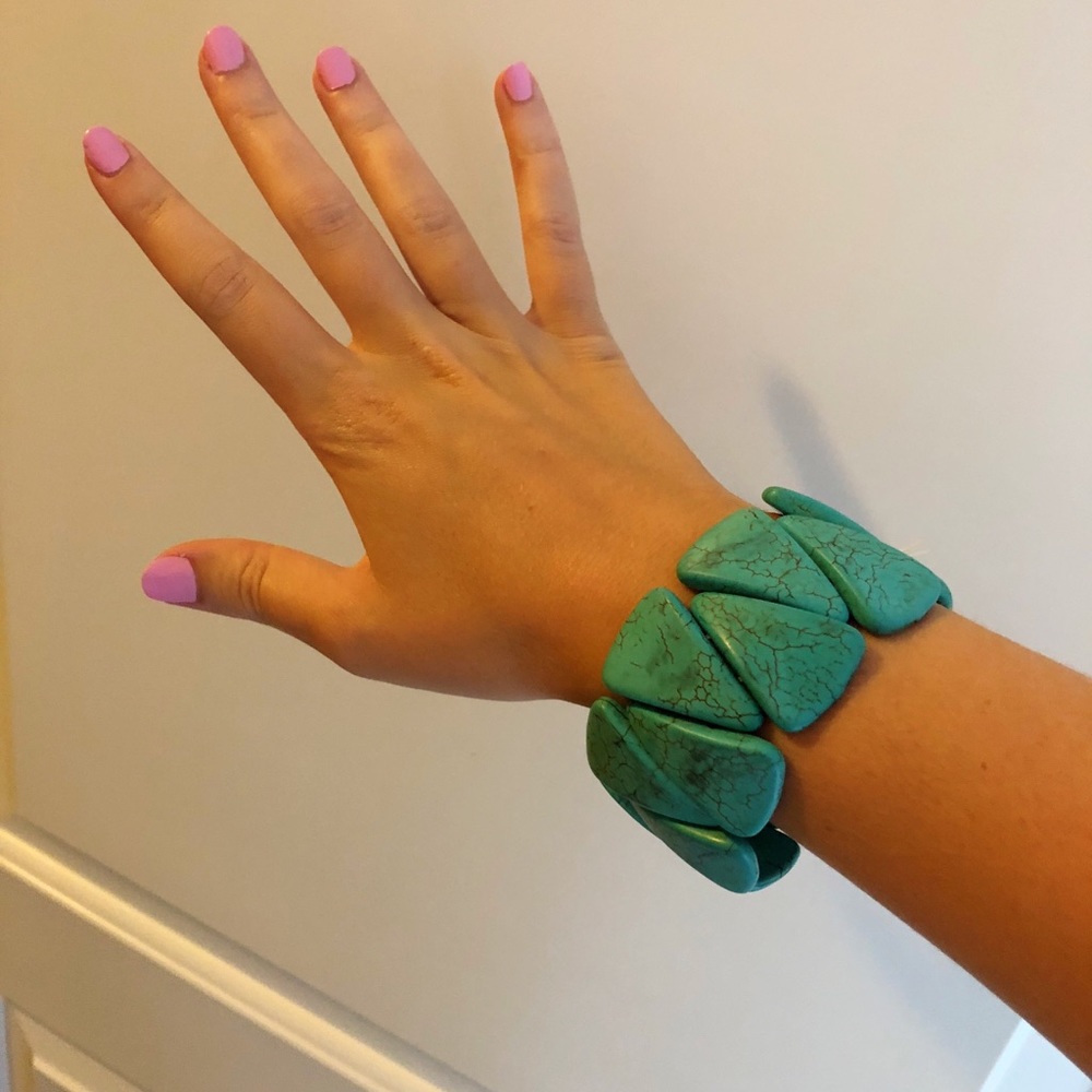 Turquoise bulky bracelet